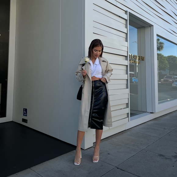 Zipper Front Skirt - Picture 6 of 8